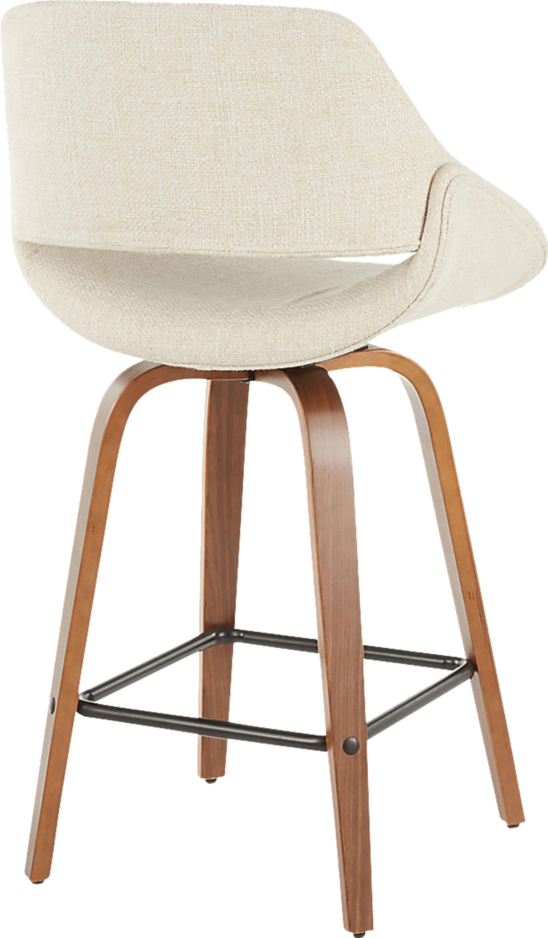 Caliborne White Counter Height Stool, Set of 2 - Image 3