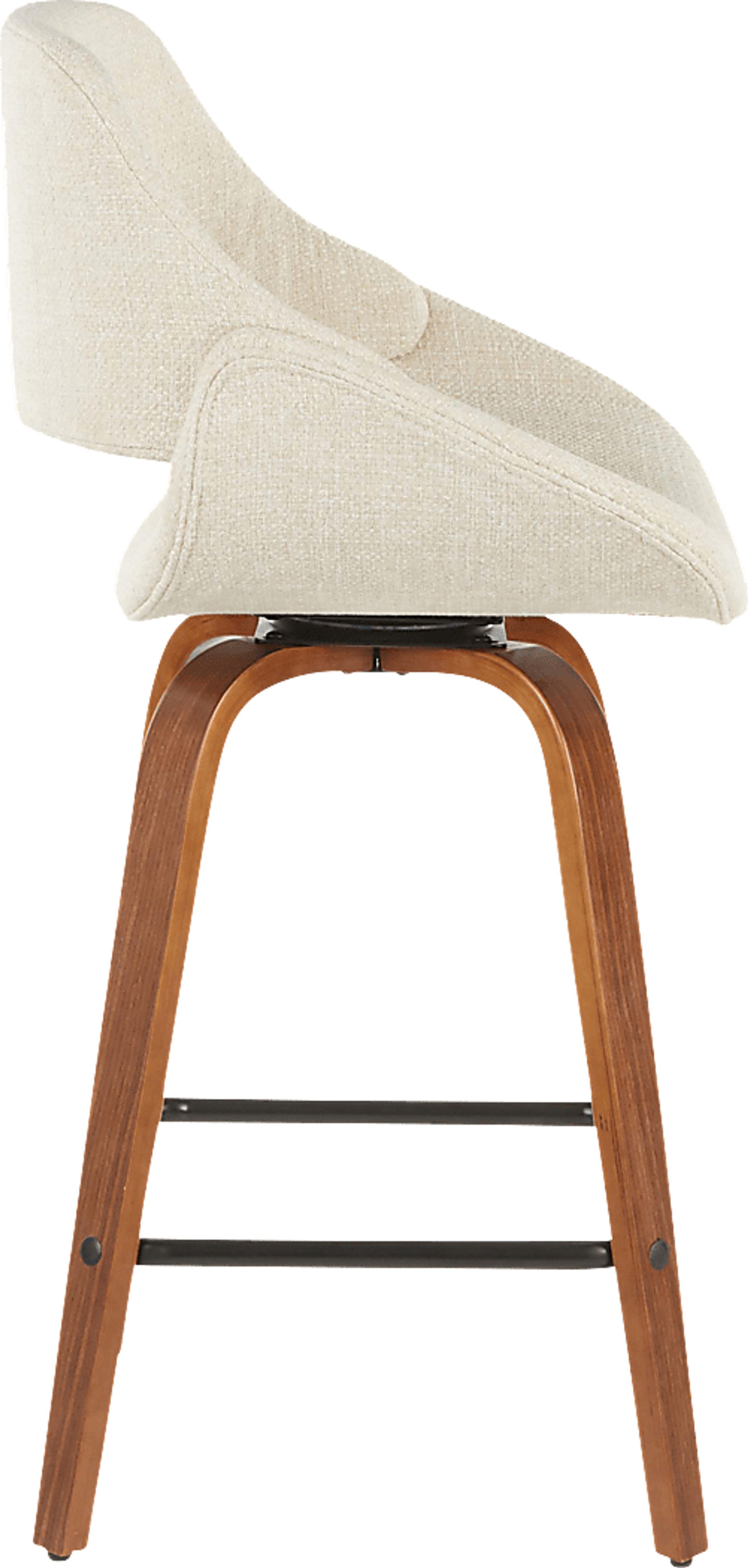 Caliborne White Counter Height Stool, Set of 2 - Image 4