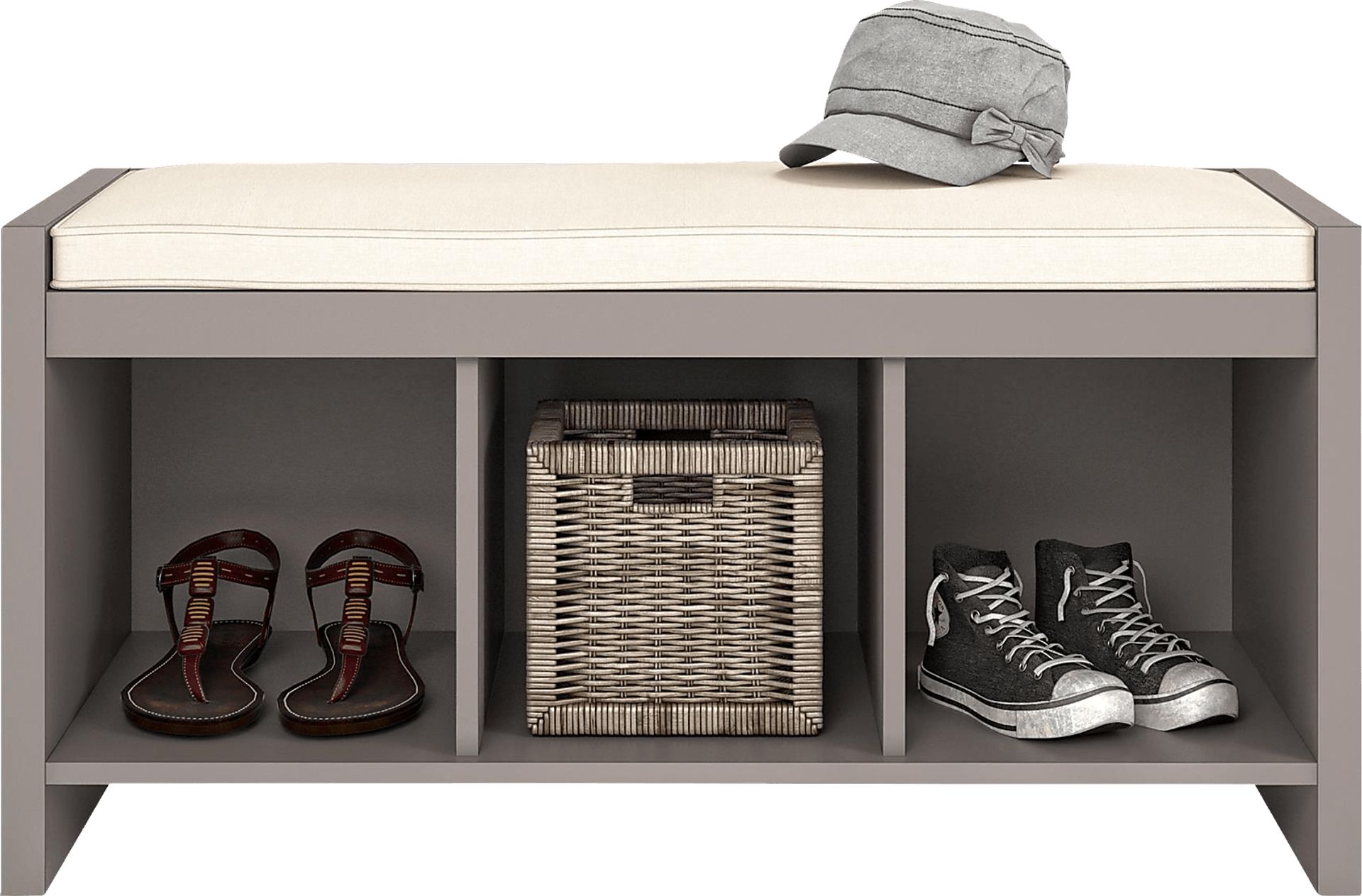 Calice Beige Accent Bench - Image 2