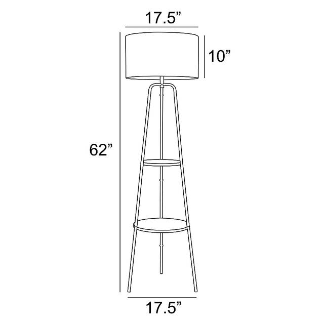 Calidonia Land Gold Floor Lamp - Thumbnail - Image 4