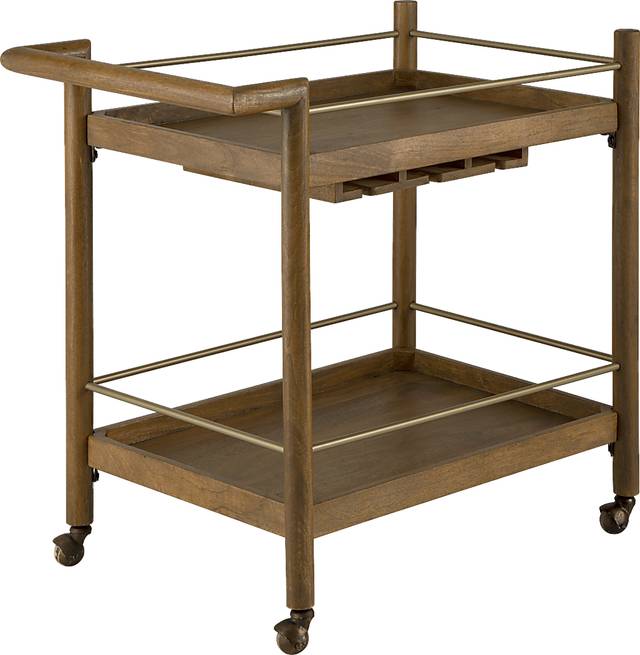 Calie Brown Bar Cart - Thumbnail - Image 1