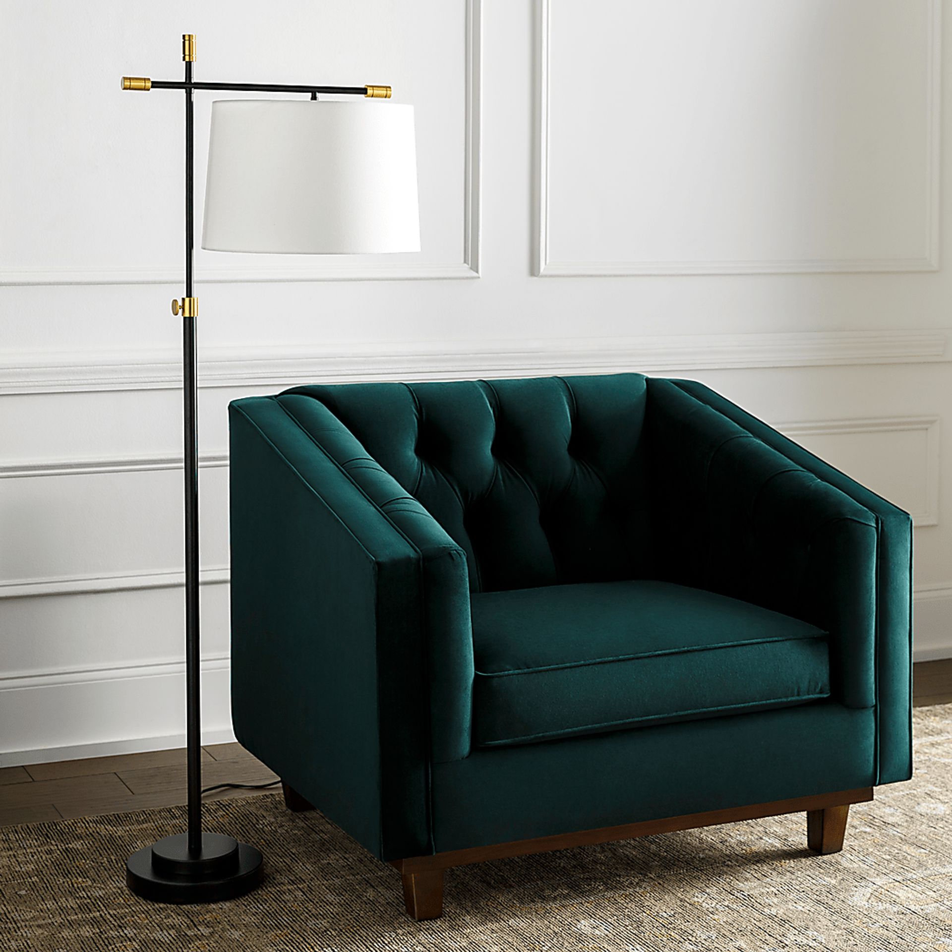 Calie Loop Black Floor Lamp - Image 2