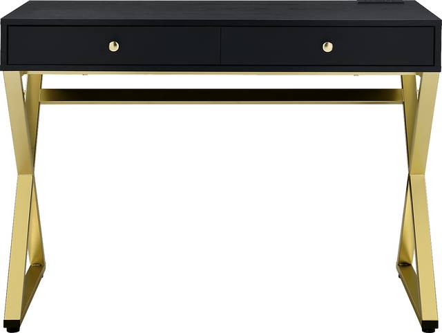 Calinne Black Desk - Thumbnail - Image 3