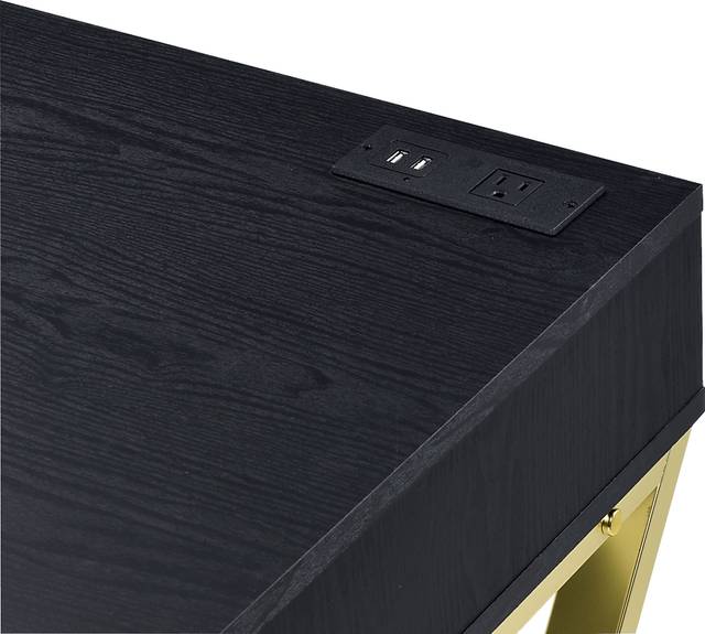 Calinne Black Desk - Thumbnail - Image 4