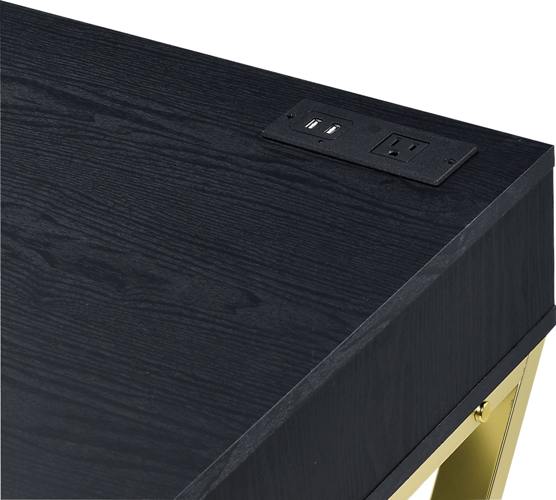 Calinne Black Desk - Image 4