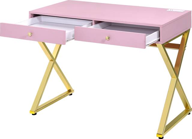Calinne Pink Desk - Thumbnail - Image 2