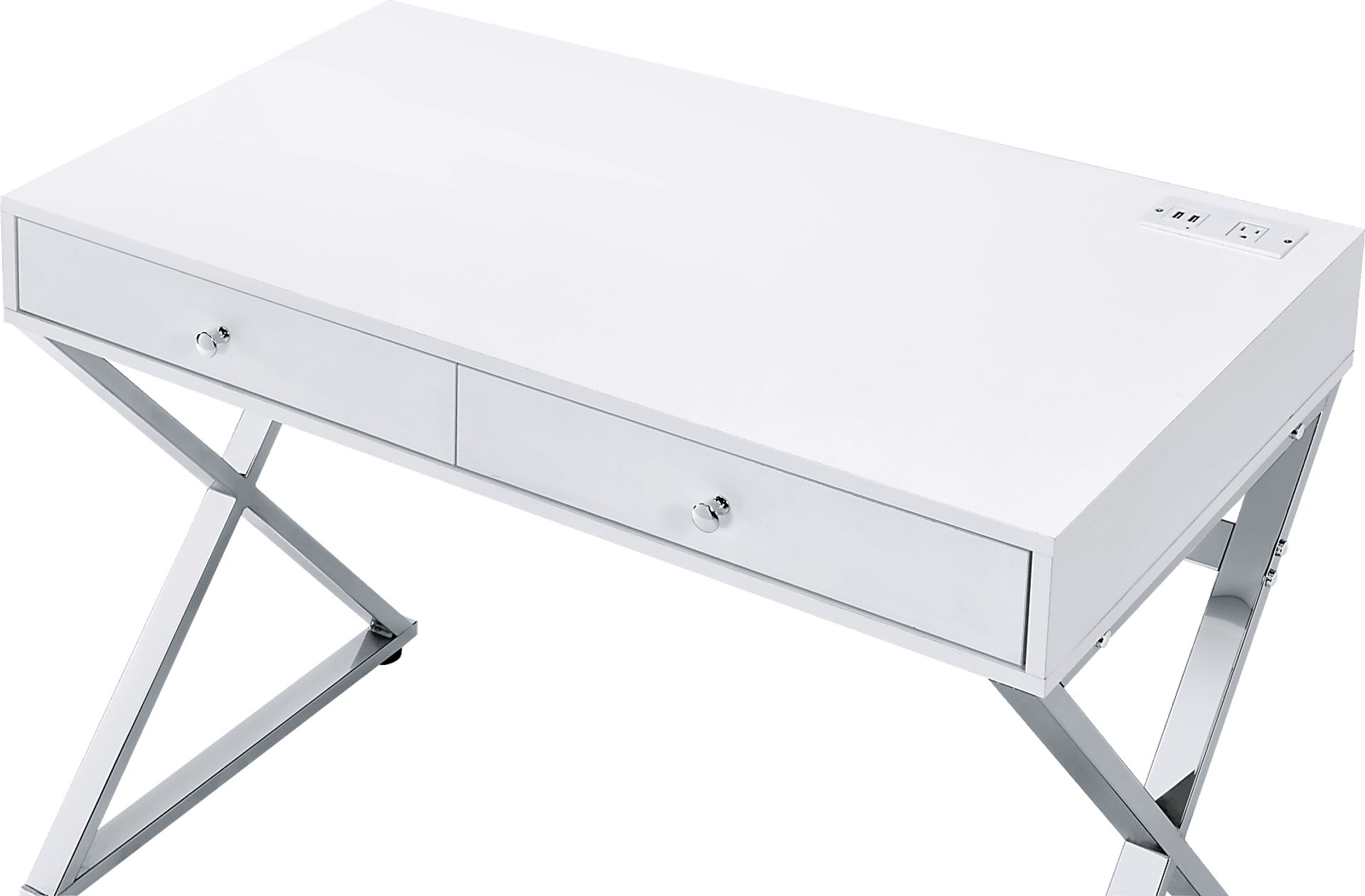 Calinne White Desk - Image 4