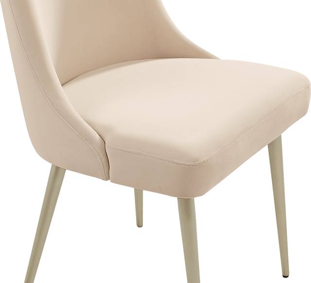 Calisi Brown 5 Pc Round Dining Room with Beige Chairs - Thumbnail - Image 8