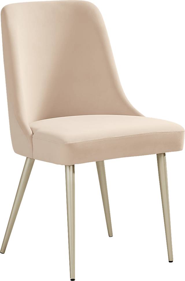 Calisi Brown 5 Pc Round Dining Room with Beige Chairs - Thumbnail - Image 5