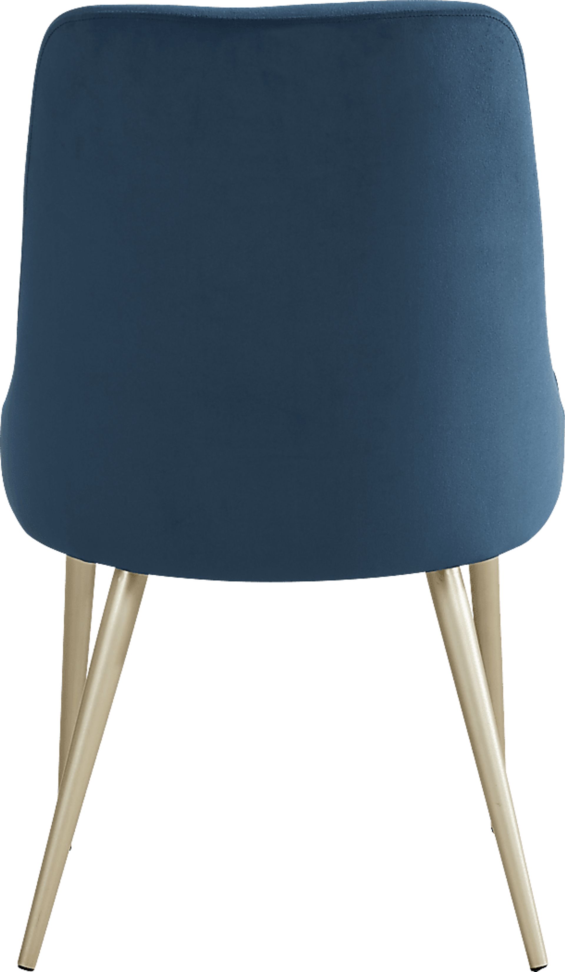 Calisi Brown 5 Pc Round Dining Room with Blue Chairs - Image 7