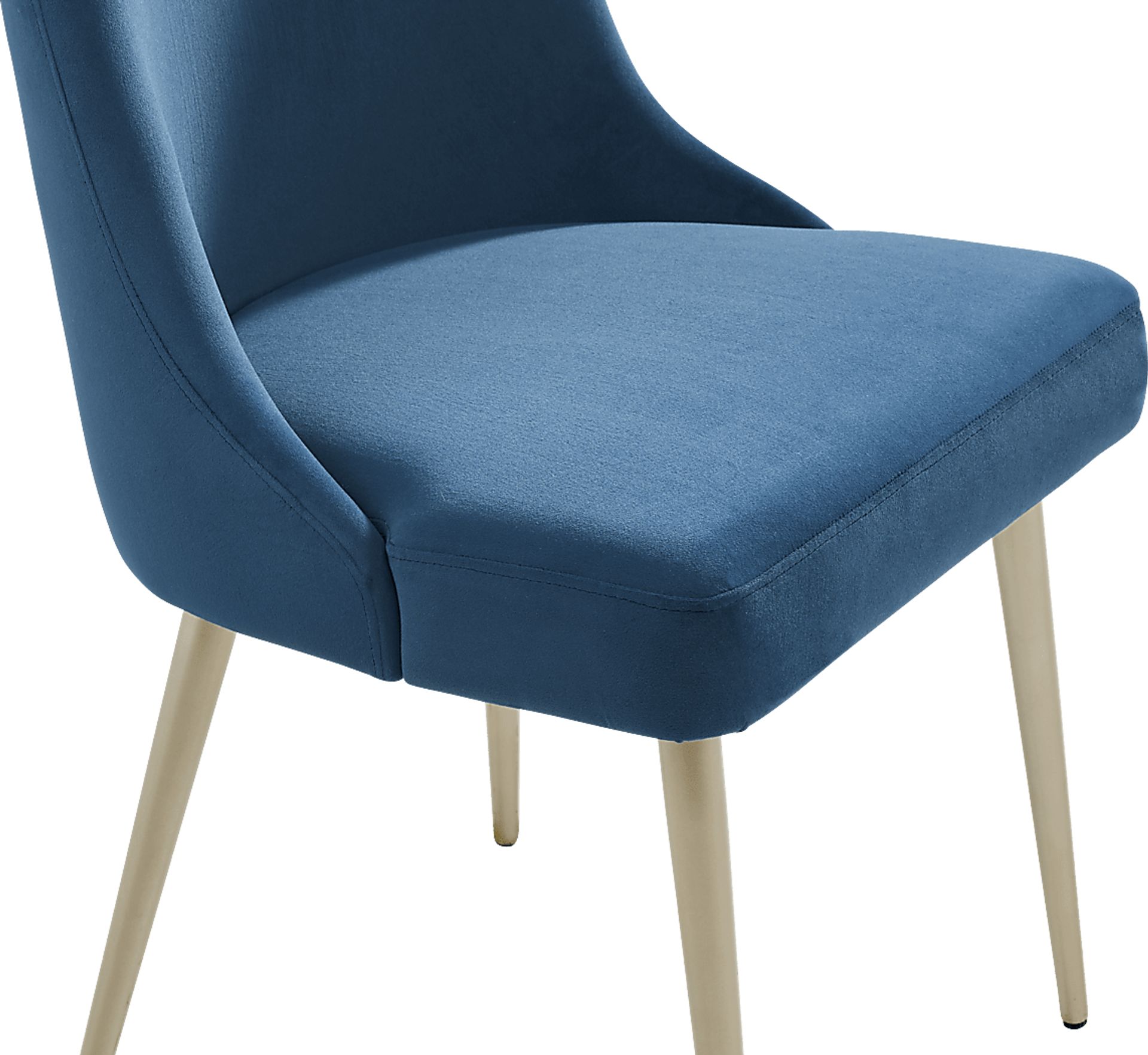 Calisi Brown 5 Pc Round Dining Room with Blue Chairs - Image 8