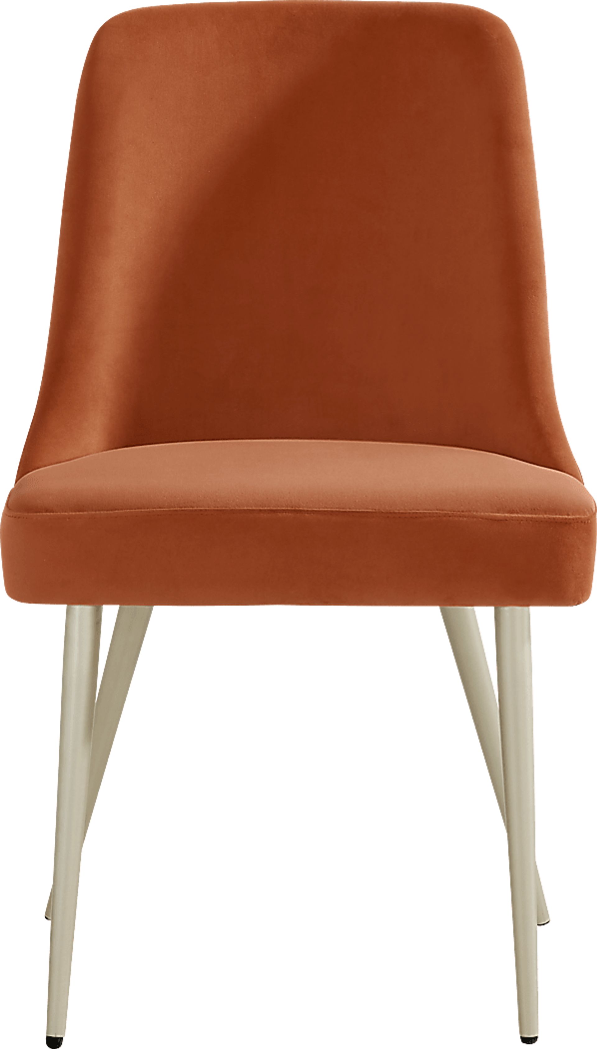 Calisi Brown 5 Pc Round Dining Room with Orange Chairs - Image 6