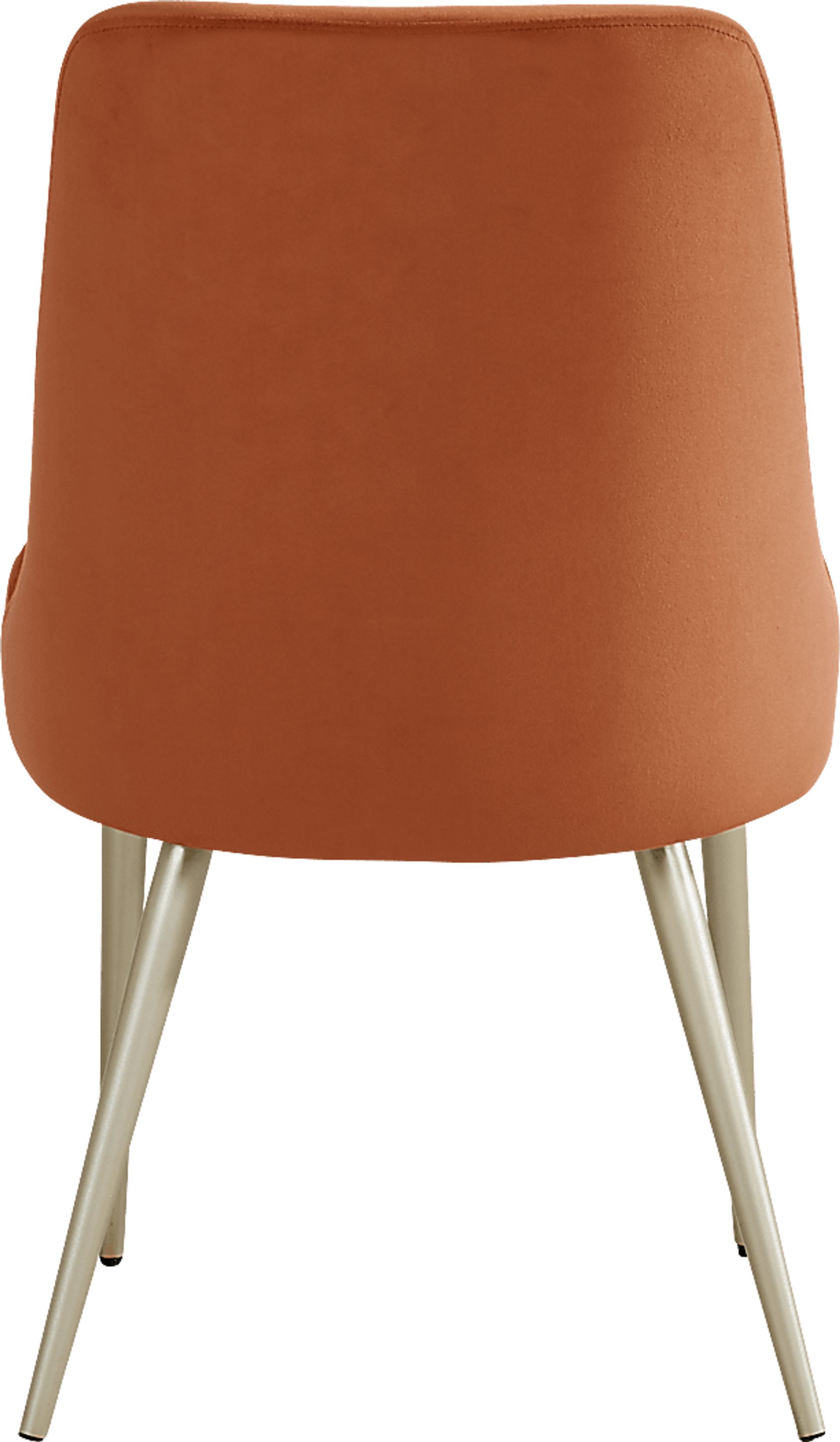 Calisi Brown 5 Pc Round Dining Room with Orange Chairs - Image 7