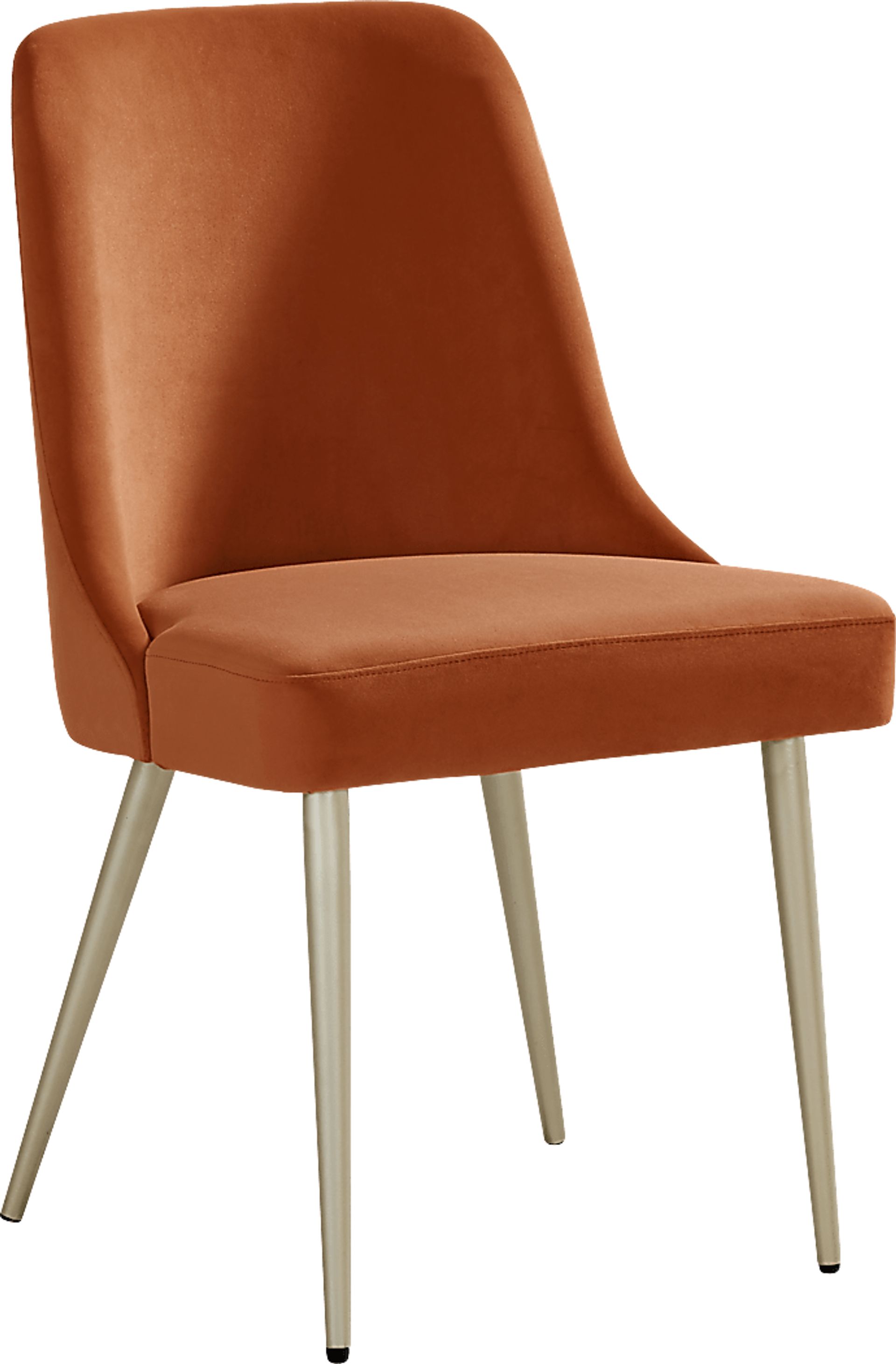 Calisi Brown 5 Pc Round Dining Room with Orange Chairs - Image 5