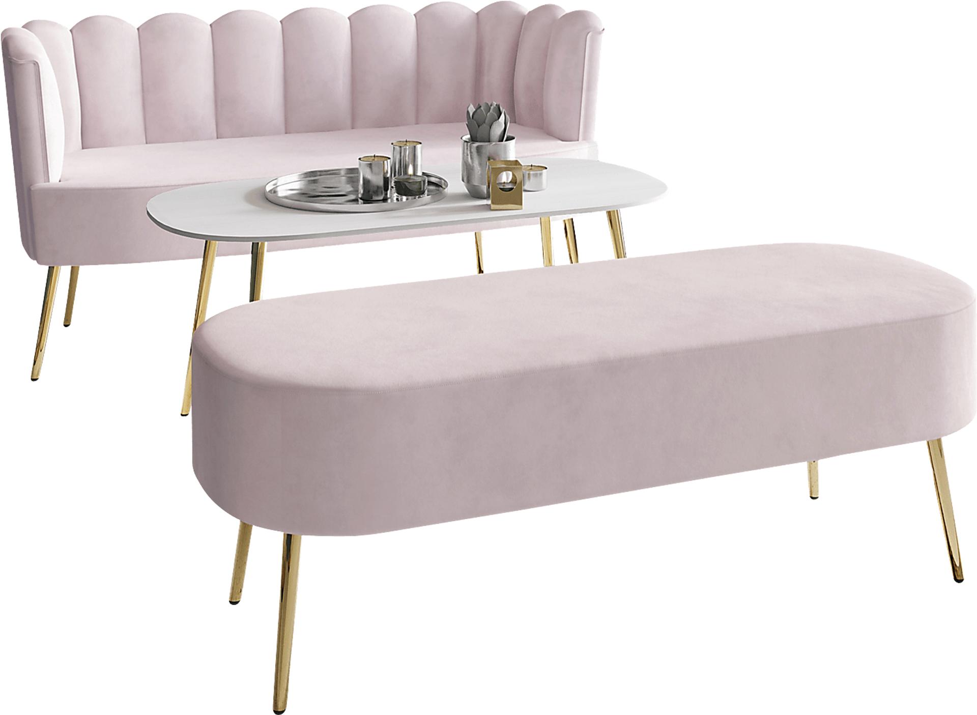 Calista Pink Sofa Set