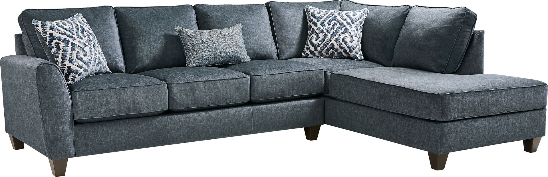 Callahan Navy 2 Pc Sectional - Image 1