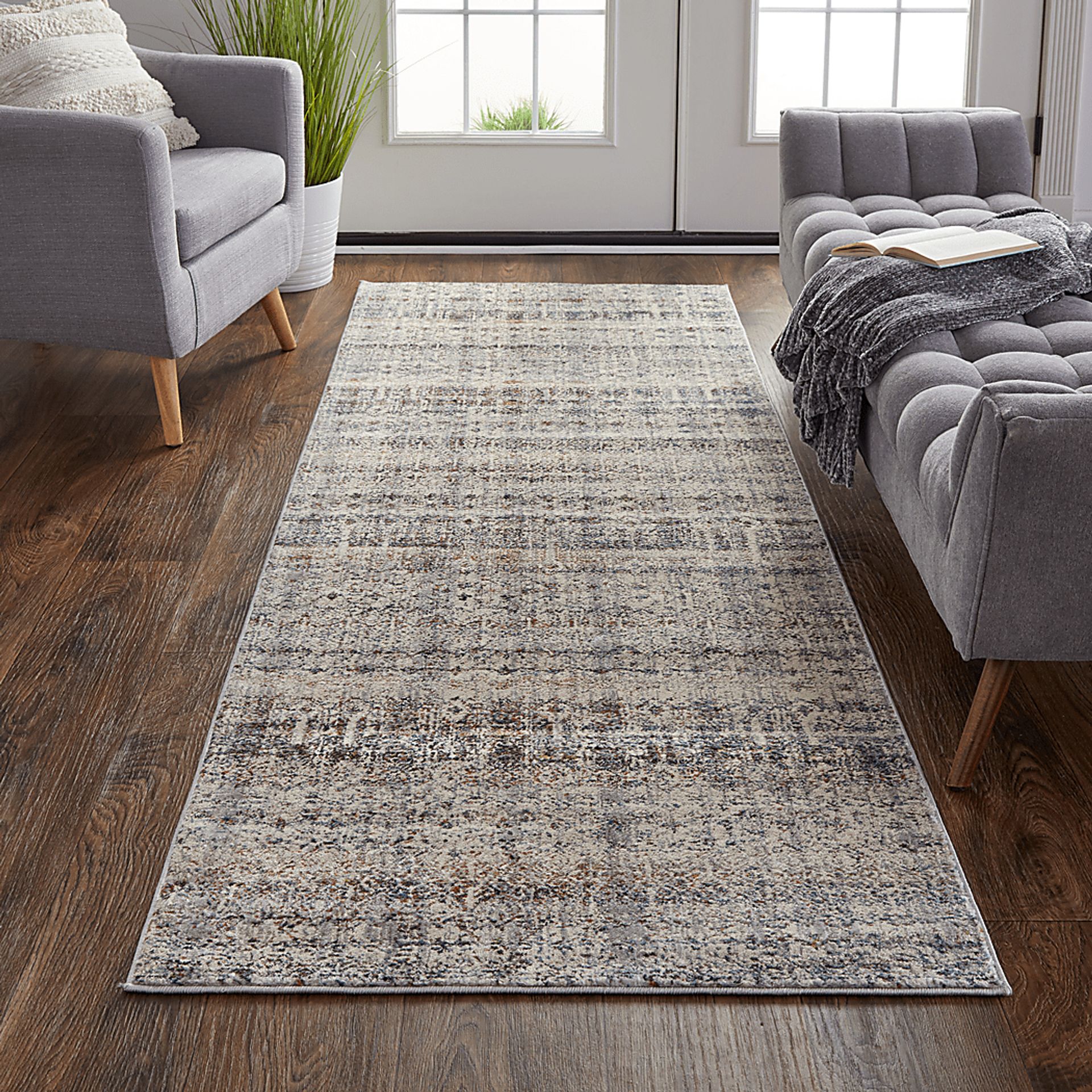 Callaneva Tan 2'6 x 10' Runner Rug - Image 2