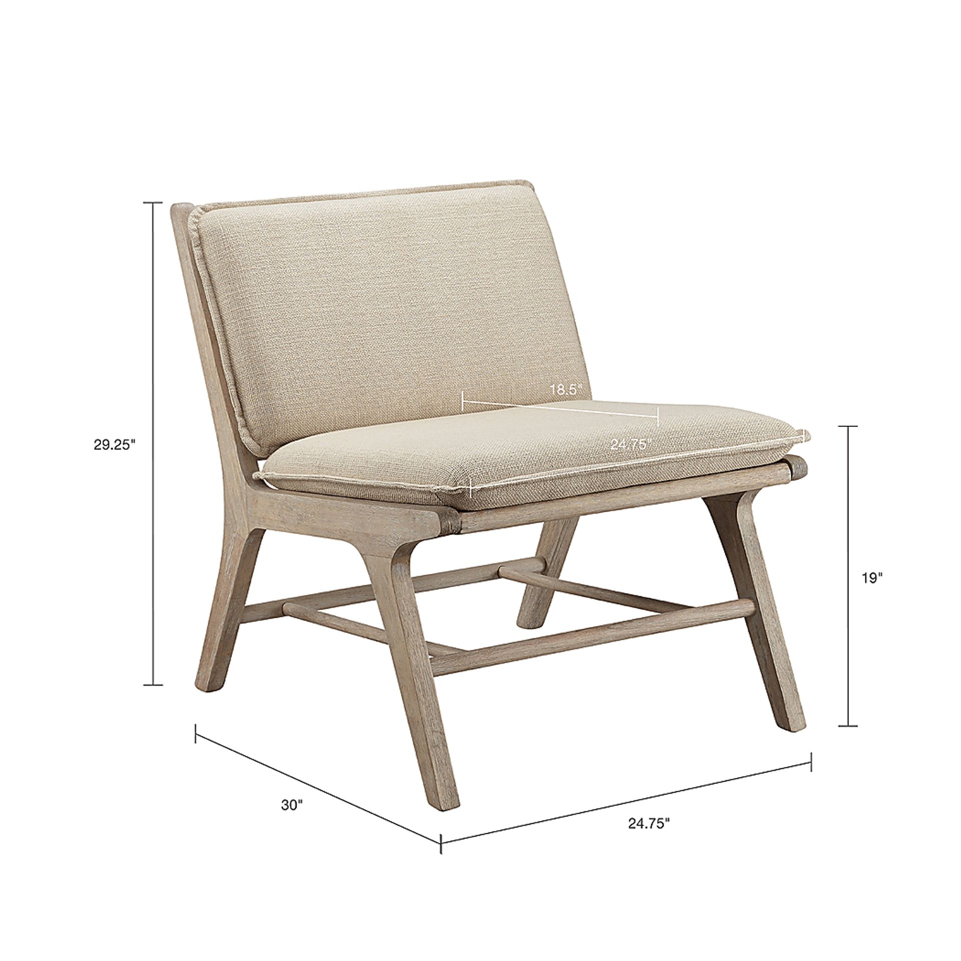 Callanish Beige Accent Chair - Image 5