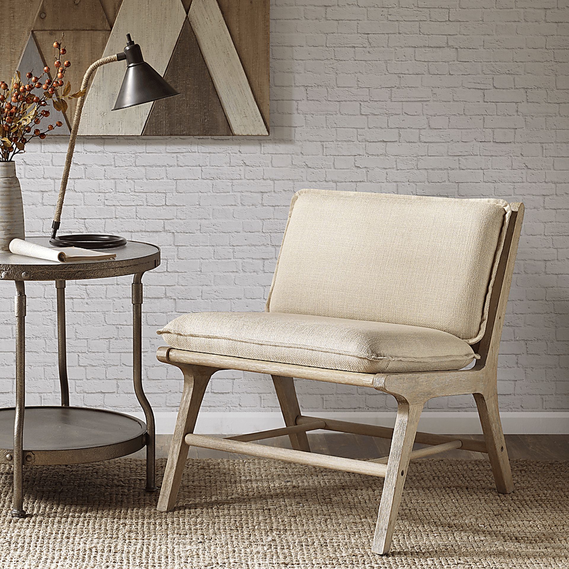 Callanish Beige Accent Chair - Image 7