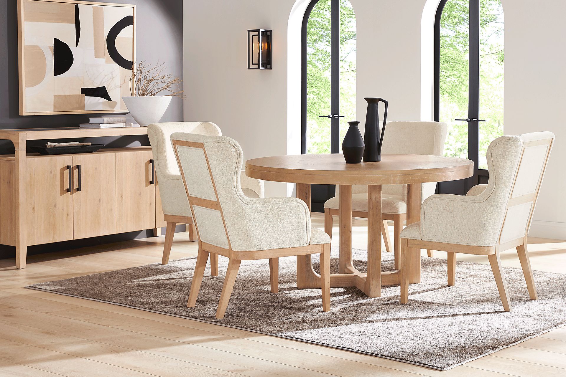 Callen Way Beige 54 in. Round Dining Table - Image 2