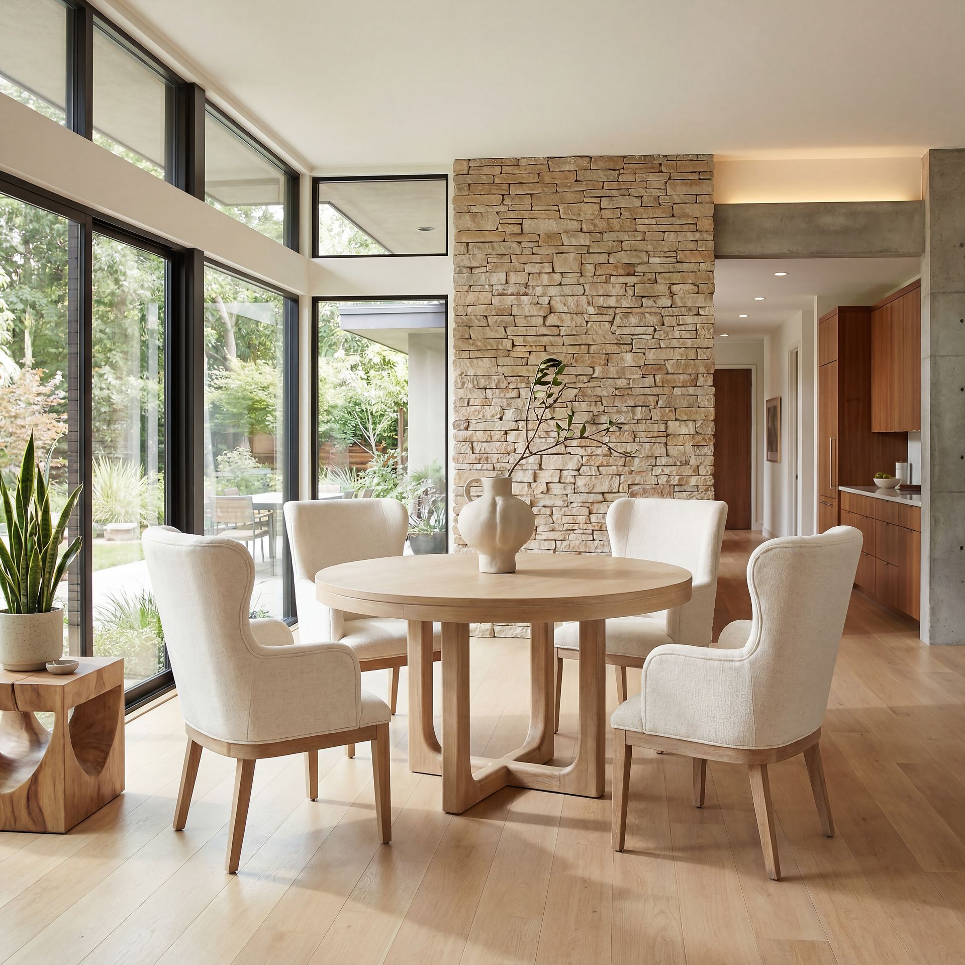 Callen Way Beige 54 in. Round Dining Table - Image 4