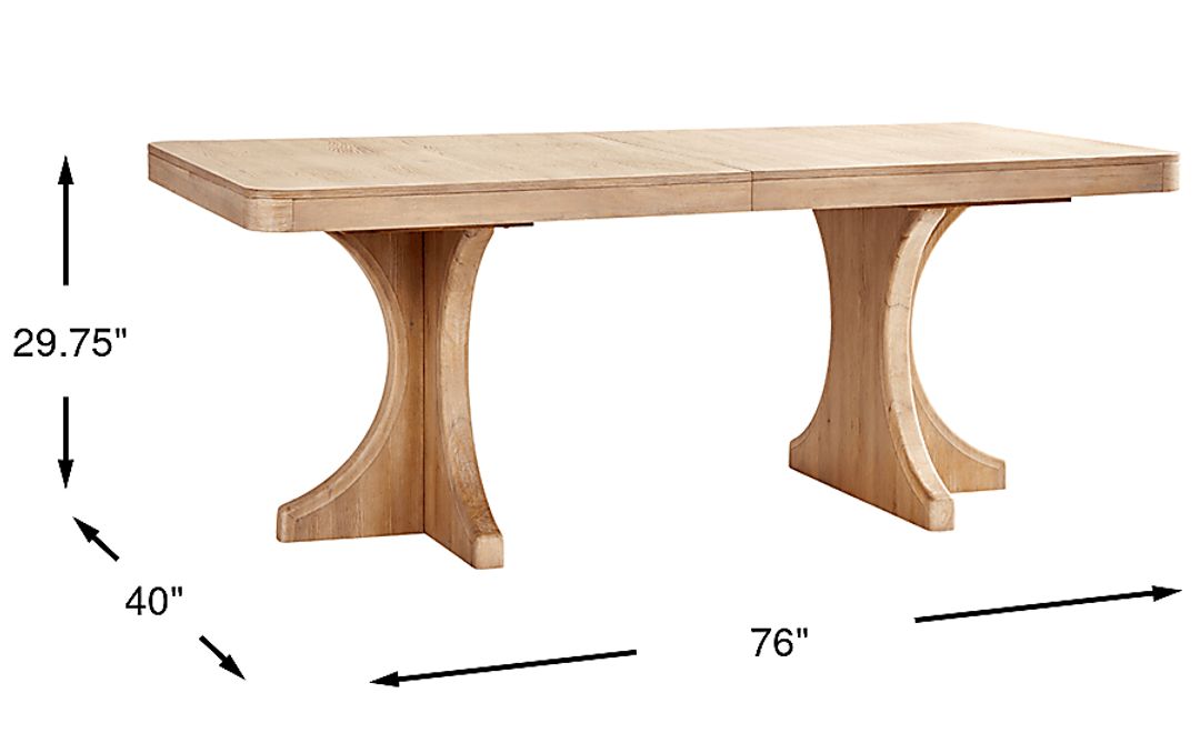 Callen Way Beige Trestle Dining Table