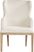 Callen Way Beige Upholstered Arm Dining Chair
