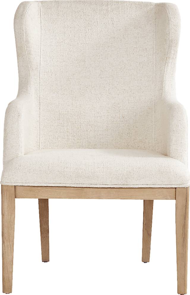 Callen Way Beige Upholstered Arm Dining Chair - Thumbnail - Image 3