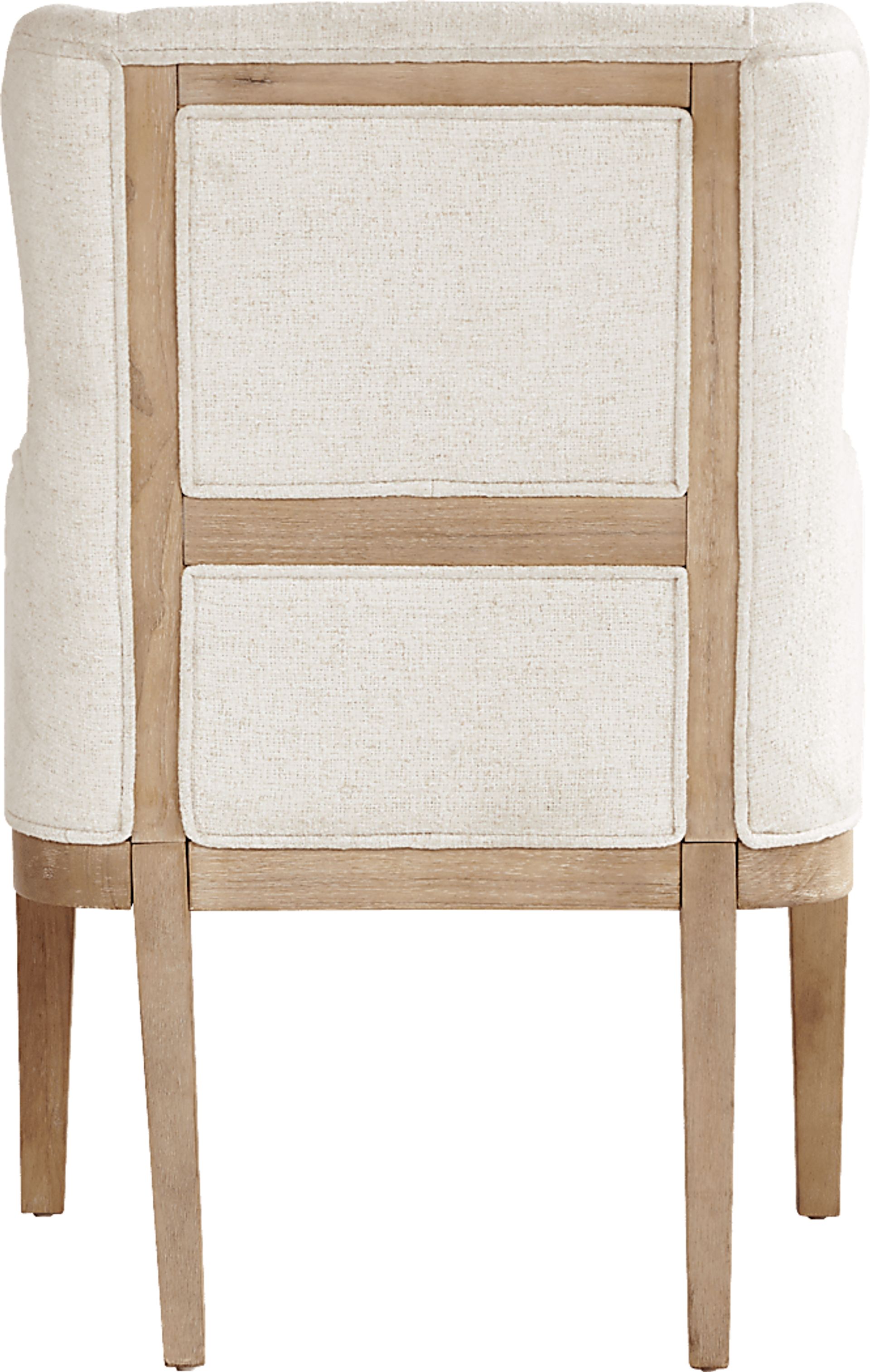 Callen Way Beige Upholstered Arm Dining Chair - Image 4