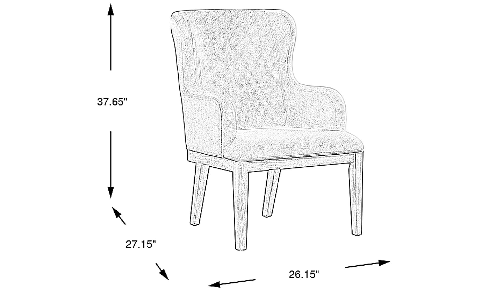 Dimension Image. Please refer to the Dimension Tab on this page for dimension details.