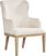 Callen Way Beige 5 Pc Round Dining Room with Upholstered Arm Chairs