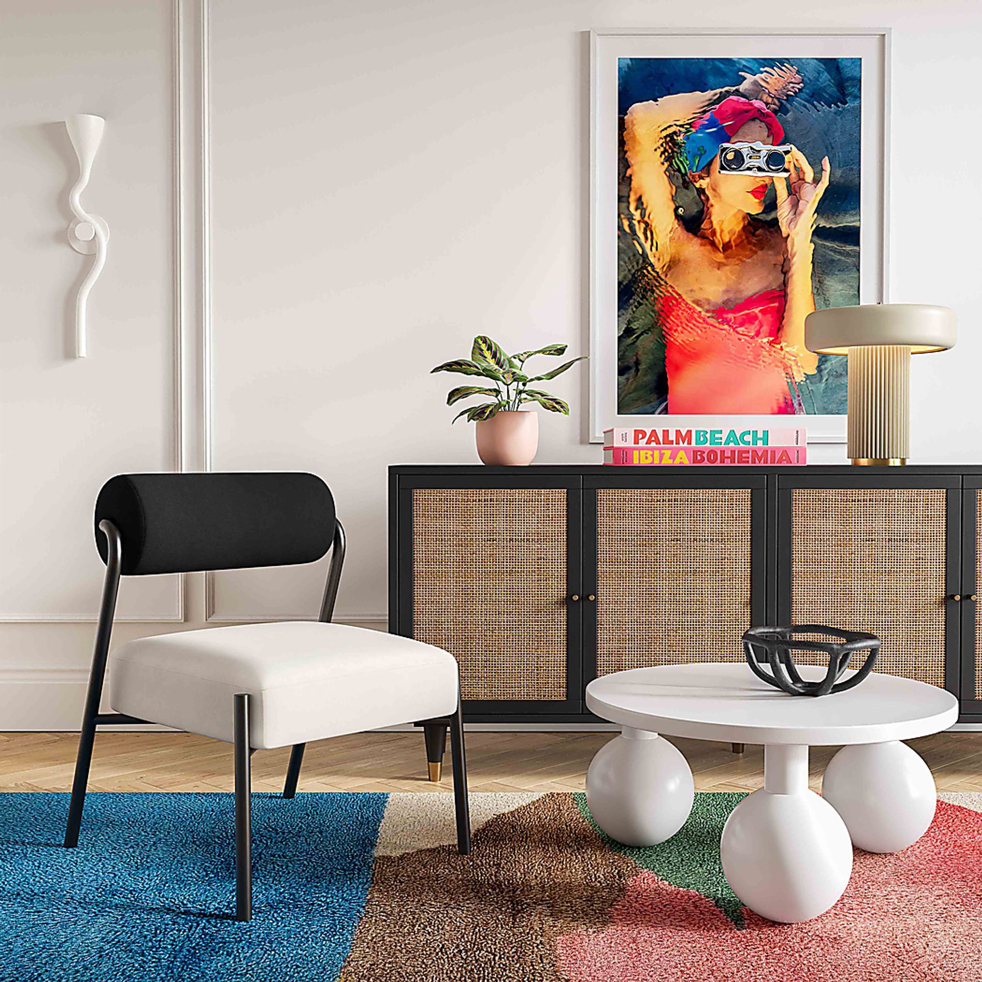 Callery Black Accent Chair - Image 2