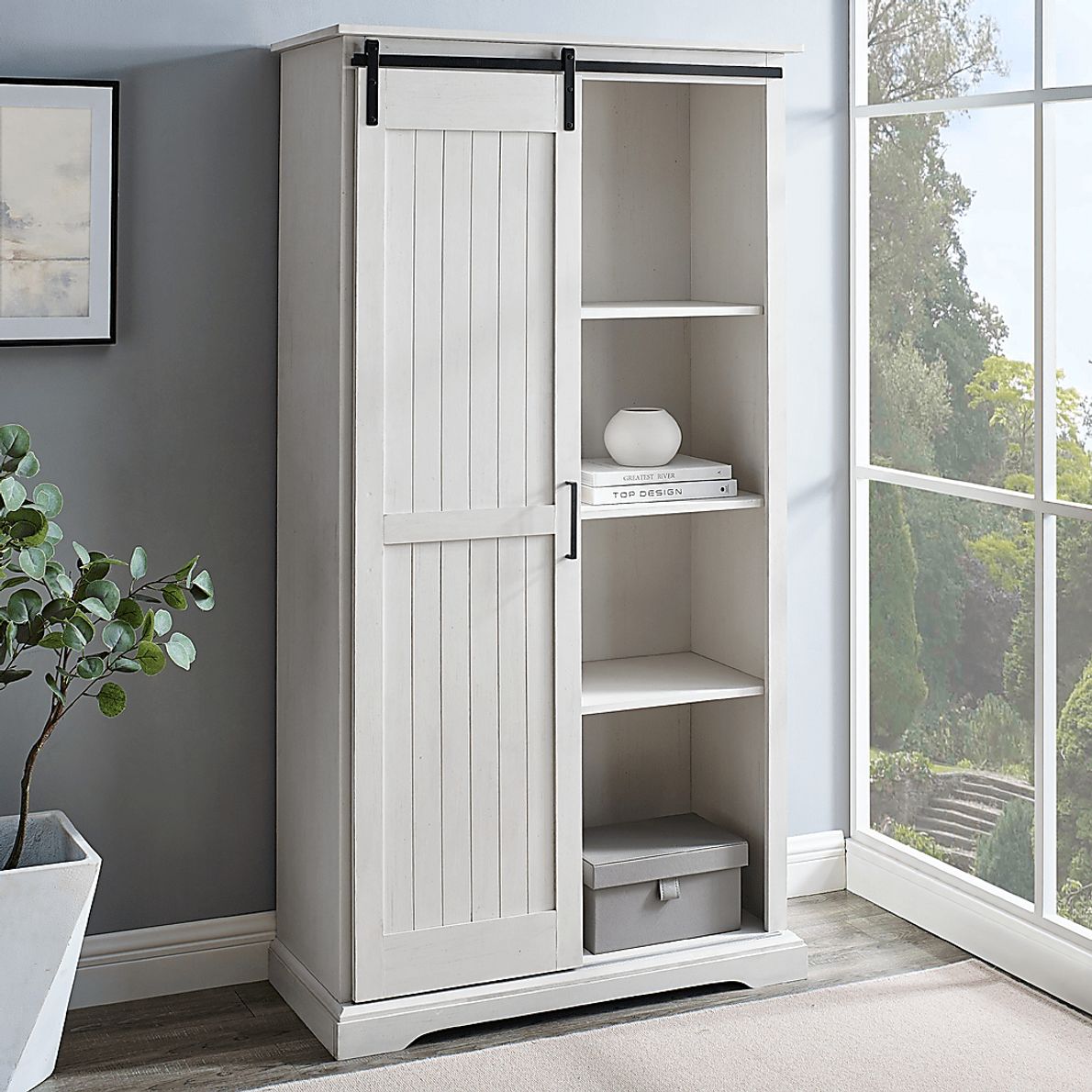 Callingwood White Accent Cabinet