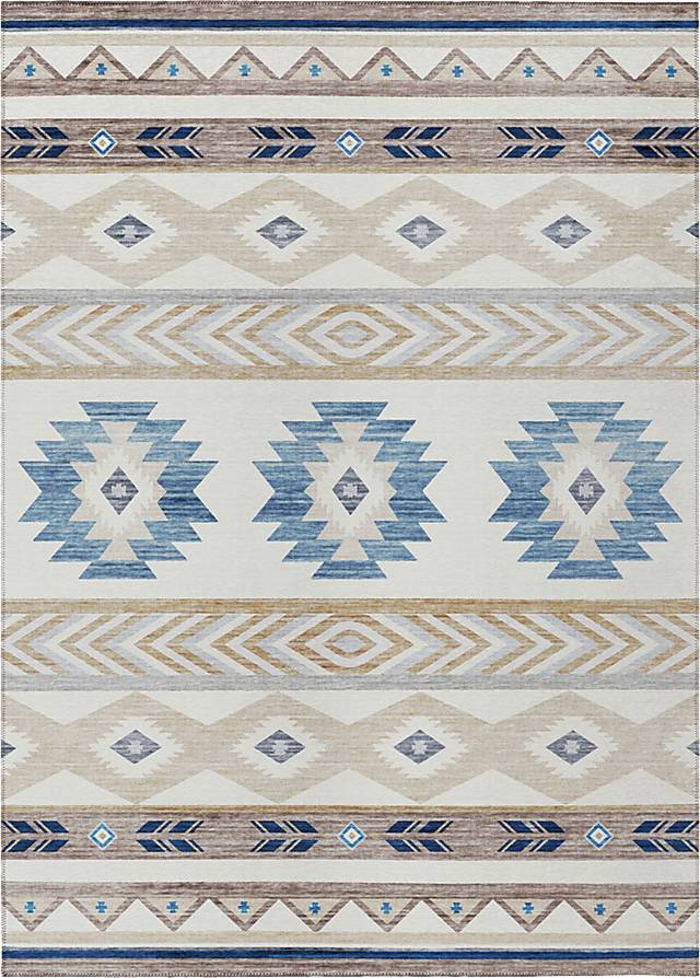 Callowhill Beige 3' x 5' Rug - Thumbnail - Image 1