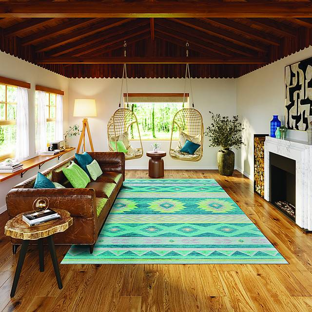Callowhill Blue 3' x 5' Rug - Thumbnail - Image 2