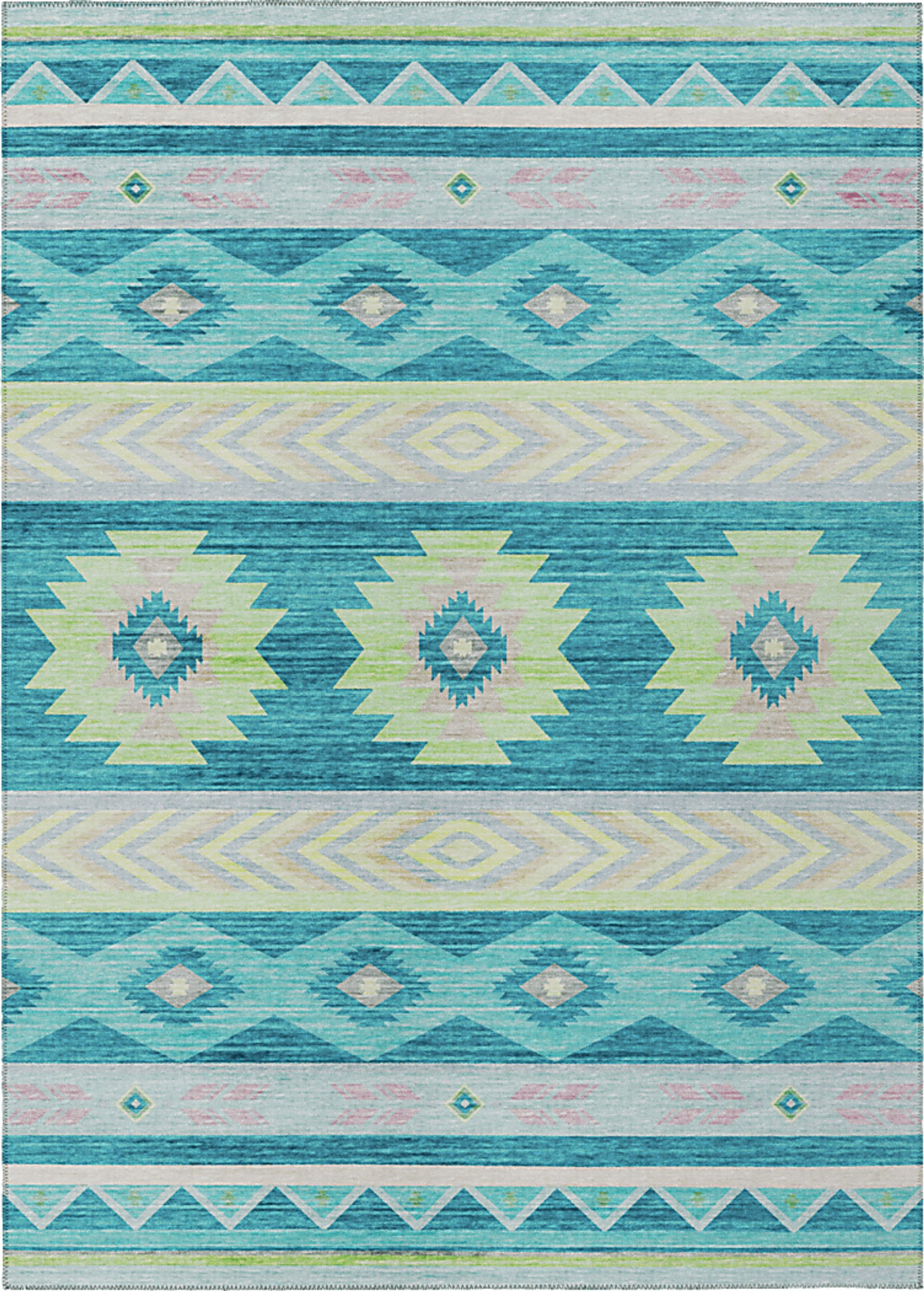 Callowhill Blue 5' x 8' Rug - Image 1