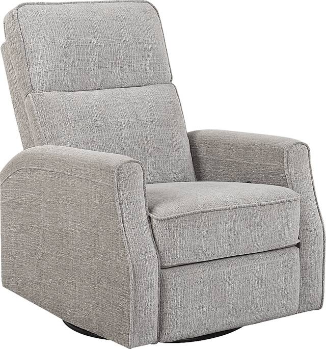 Callvert Beige Swivel Glider Recliner - Thumbnail - Image 1