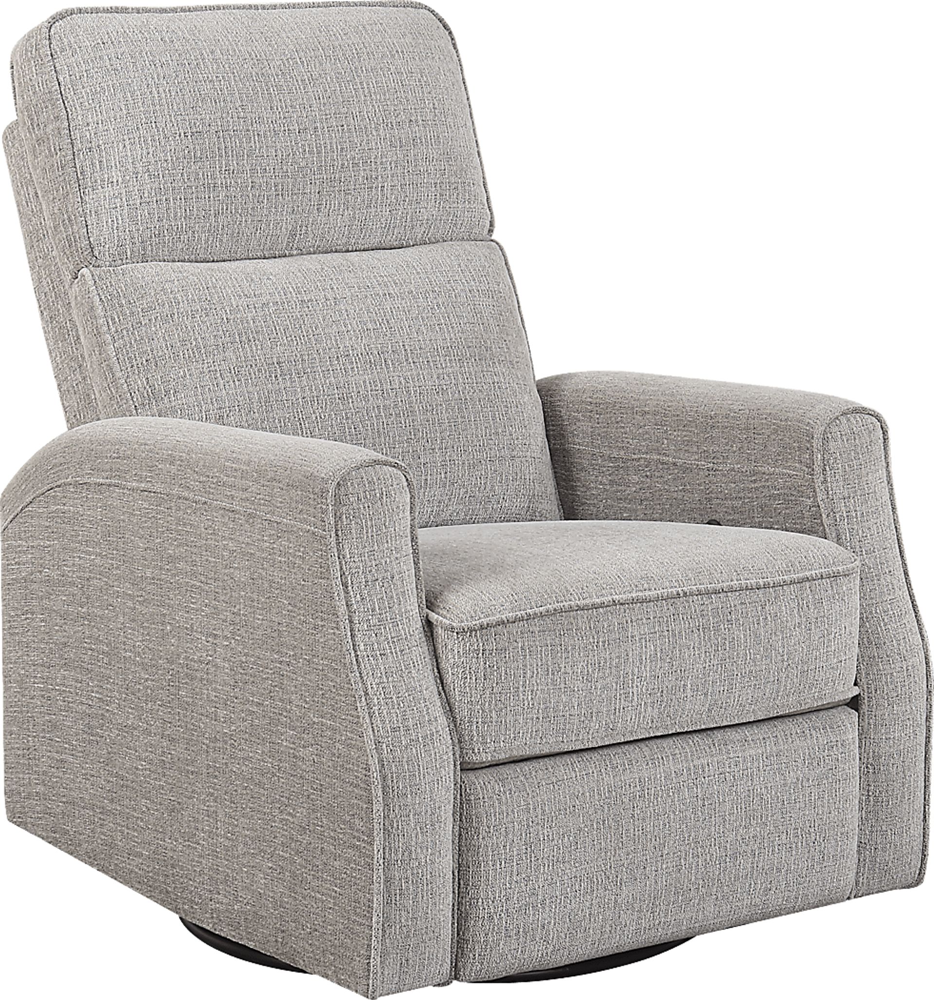 Callvert Beige Swivel Glider Recliner - Image 1