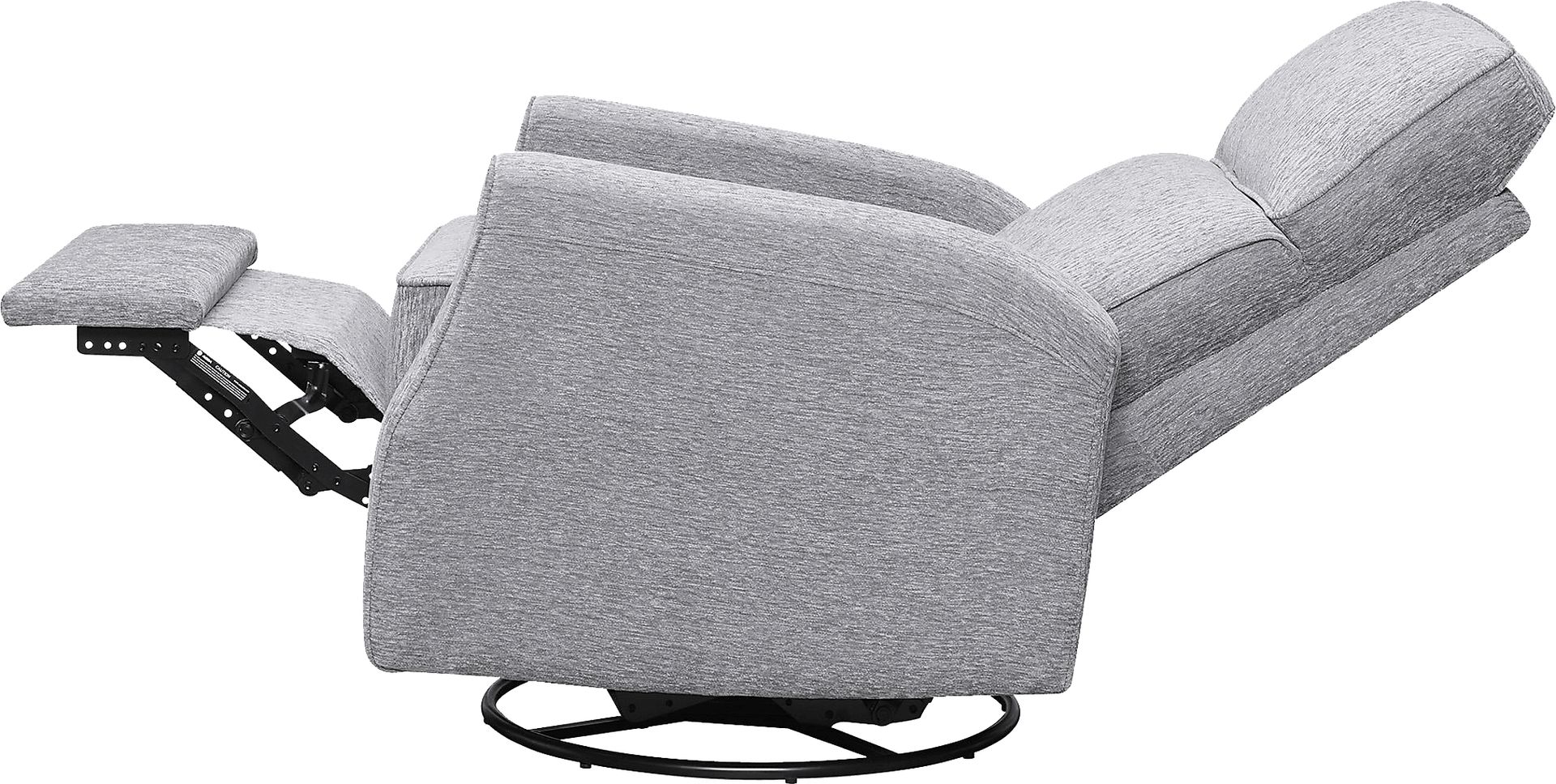 Callvert Gray Swivel Glider Recliner - Image 3