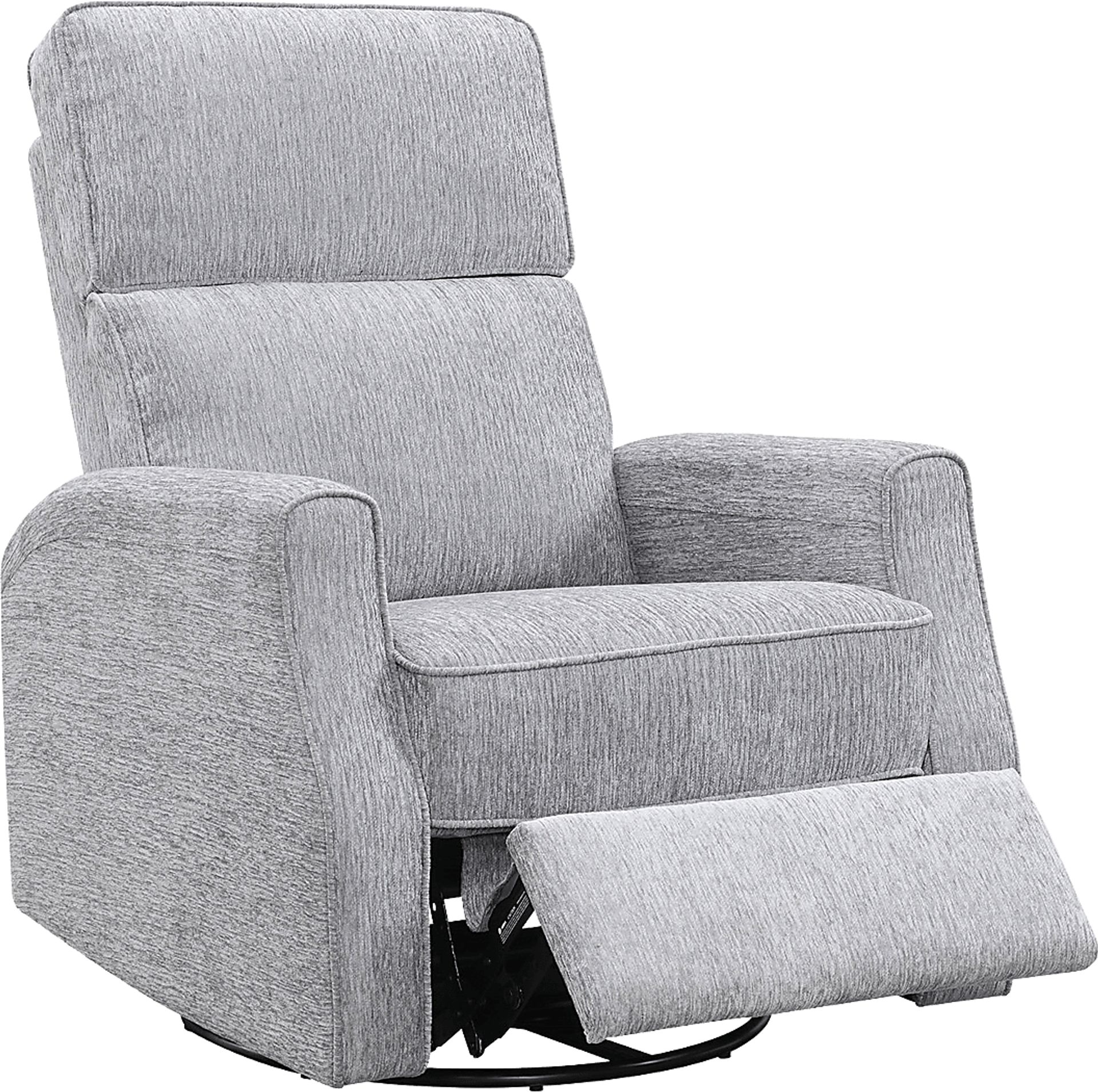 Callvert Gray Swivel Glider Recliner - Image 1