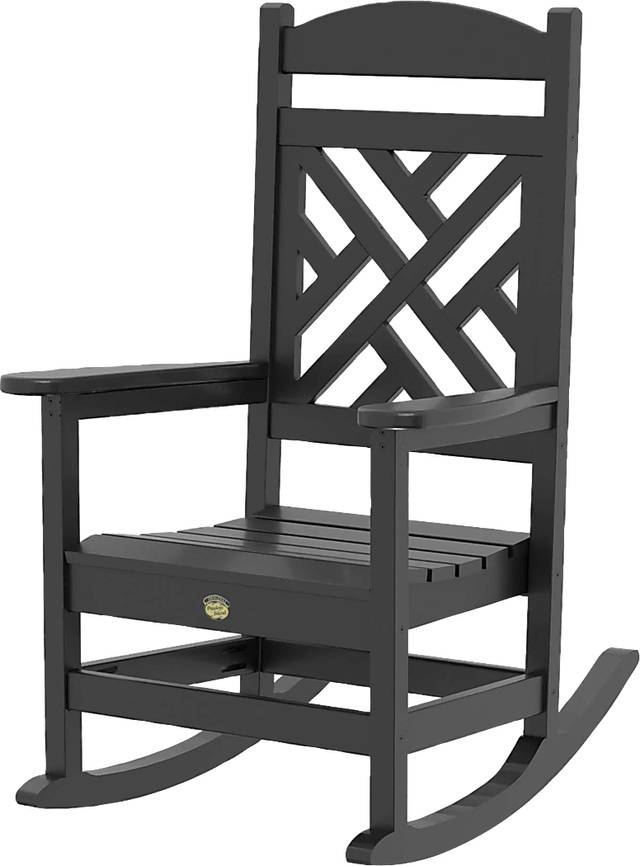 Pawleys Island Calssi Black Outdoor Rocking Chair - Thumbnail - Image 1