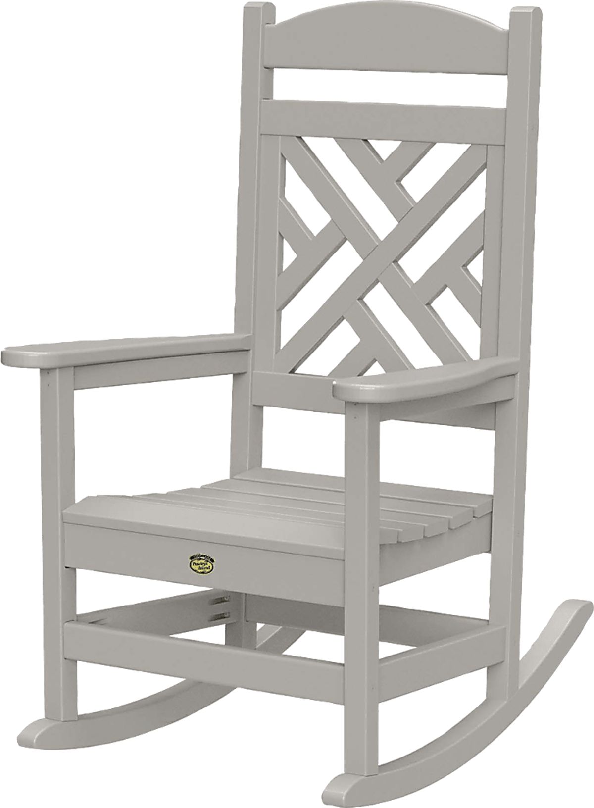 Calssi Gray Plastic Outdoor Rocking Chair | Rooms to Go