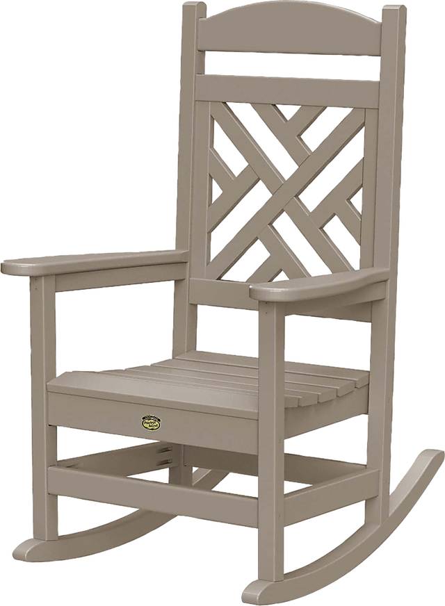 Pawleys Island Calssi Tan Outdoor Rocking Chair - Thumbnail - Image 1