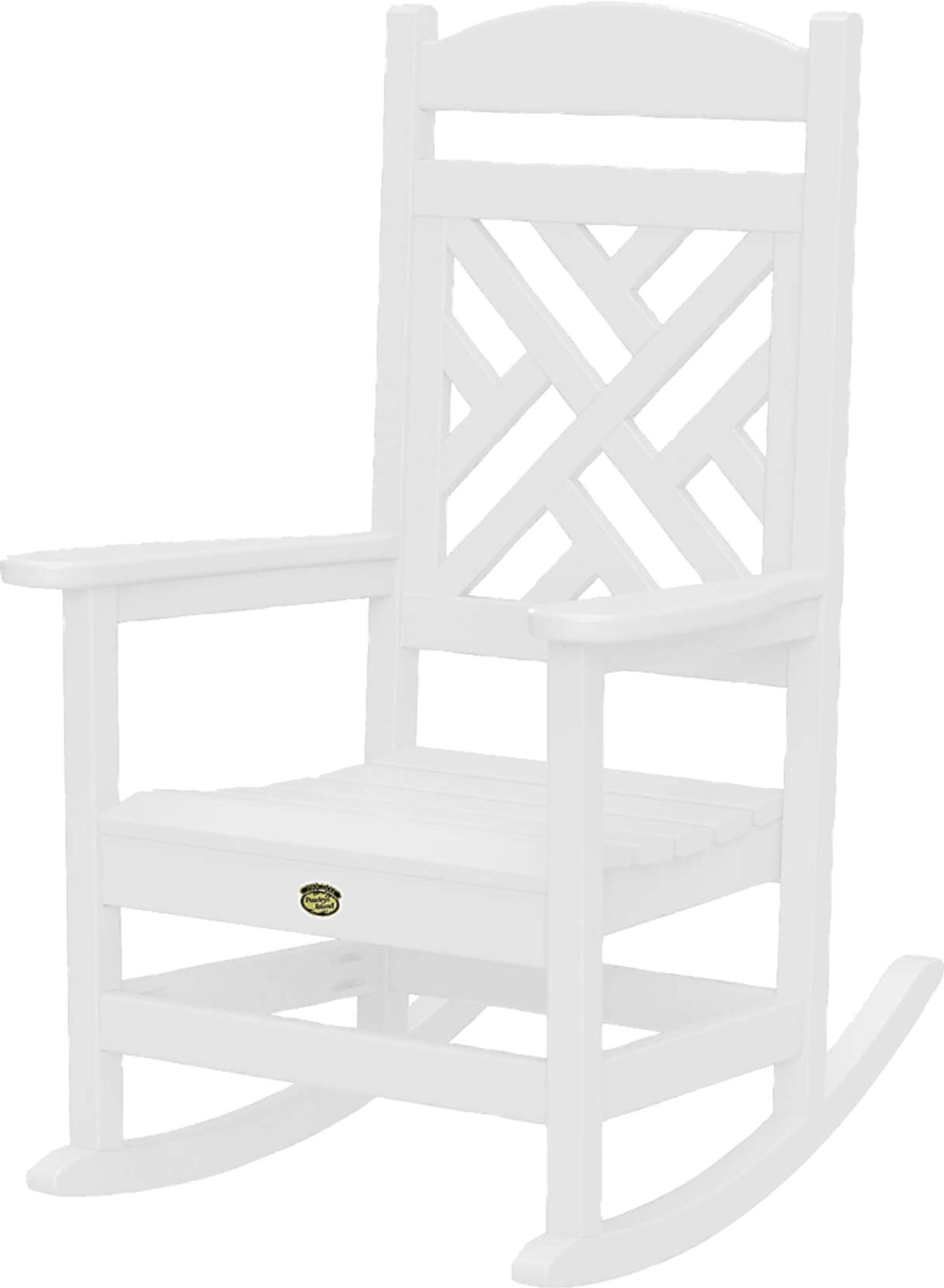 Calssi White Plastic Outdoor Rocking Chair Rooms to Go