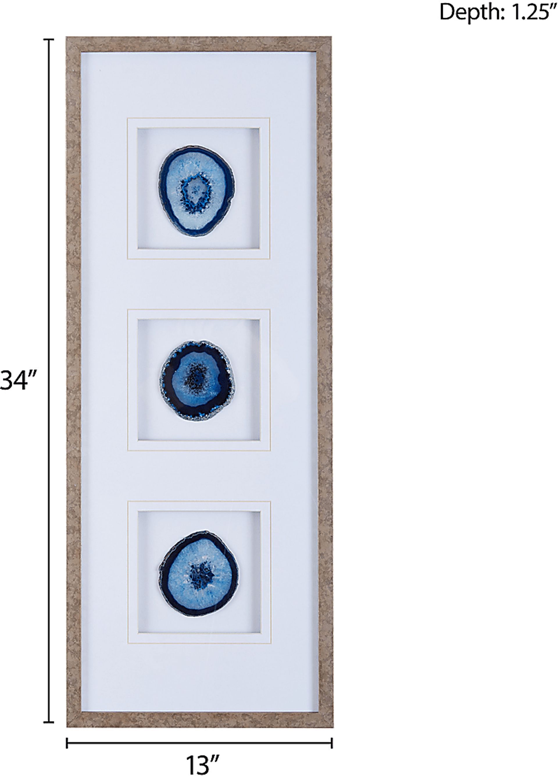 Caltrans Blue Framed Graphic Artwork - Image 3