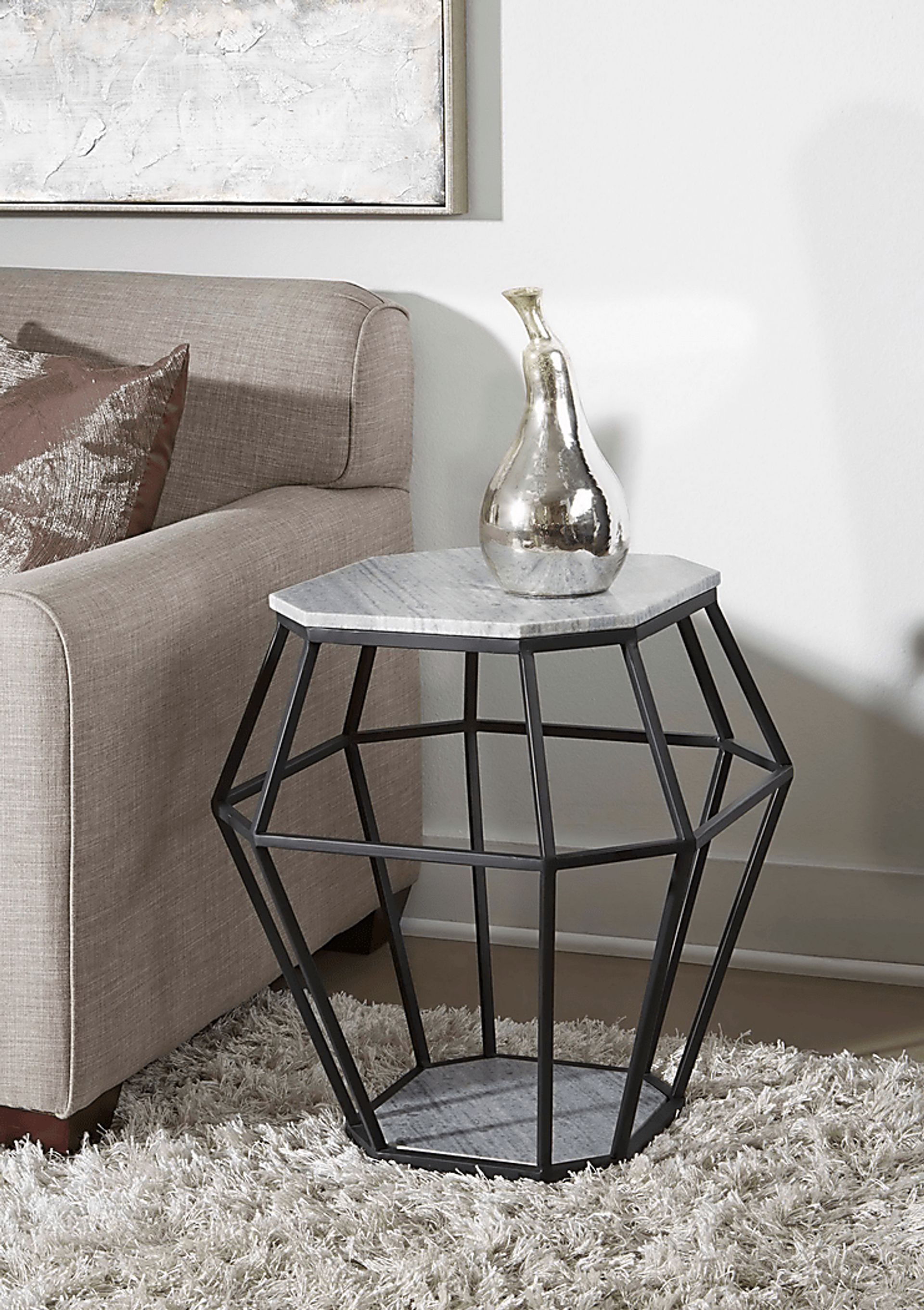 Calva Gray Accent Table - Image 5