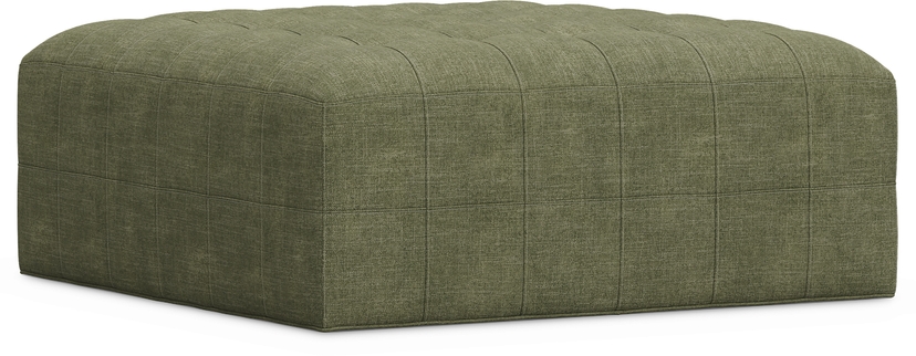 Calvin Heights Avocado Chenille Cocktail Ottoman