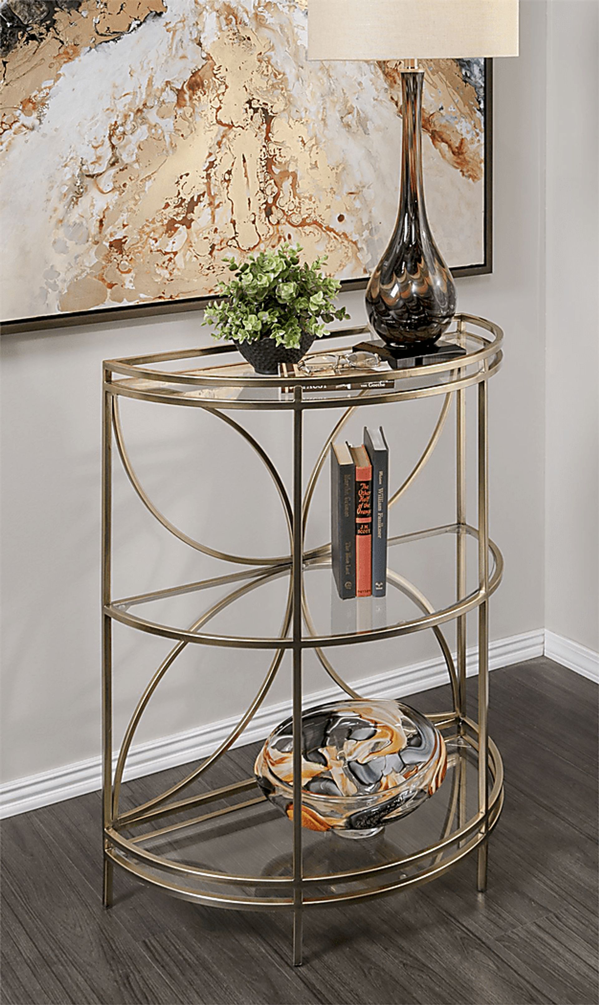 Calypsa Gold Sofa Table - Image 3