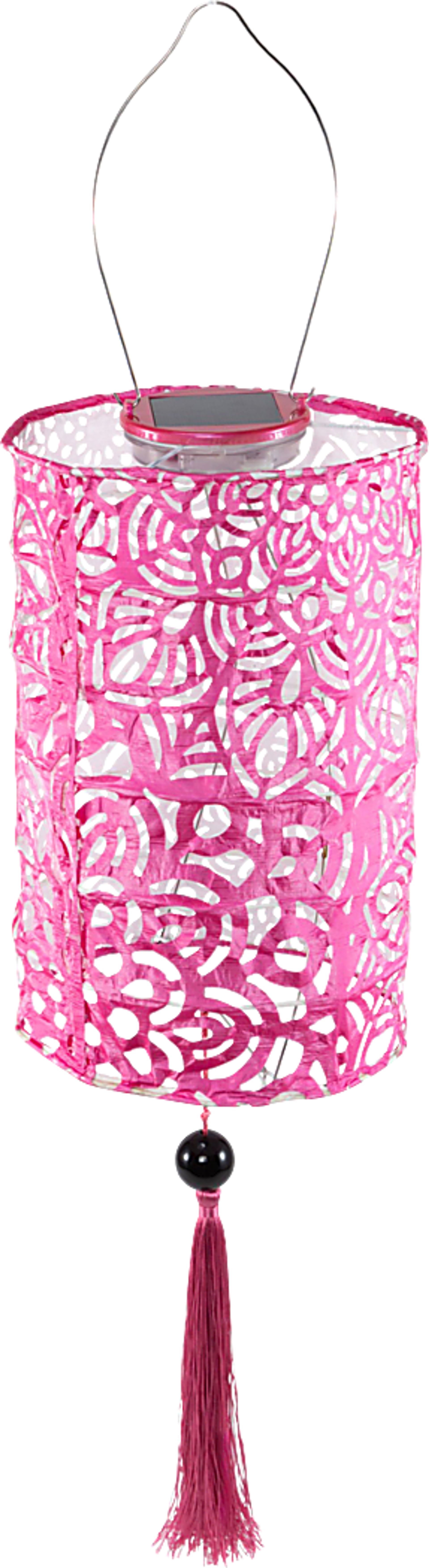 Calypso Raspberry Outdoor Solar Lantern - Image 9