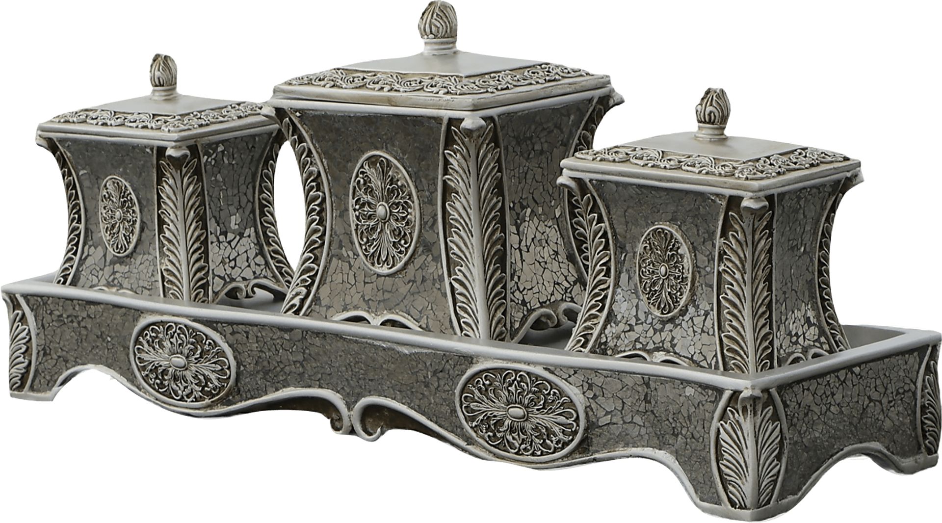 Camaris Silver Tray, Set of 4 - Image 3
